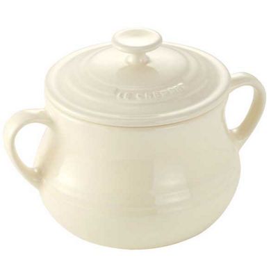 Pair of Almond potserie small bean pots