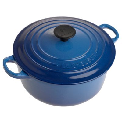 Azure cast iron casserole dish