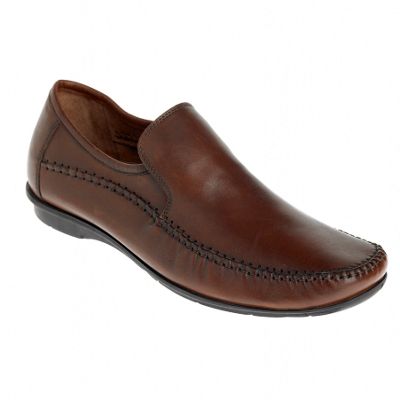 Brown whip stitch shoe