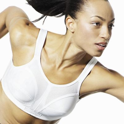 White B109 sports bra