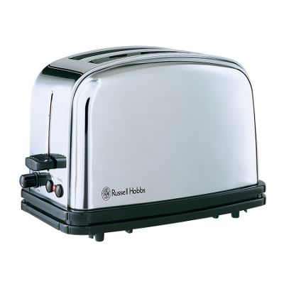 Silver classic 2 slice toaster