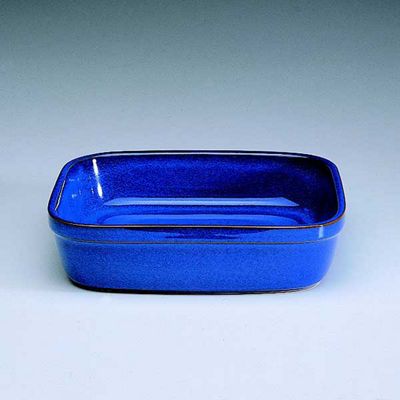 Imperial blue square dish