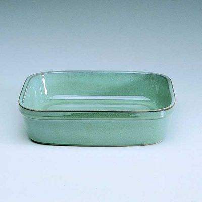 Regency green square dish