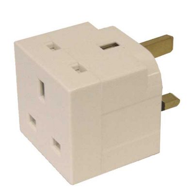 13 amp 2 way adaptor