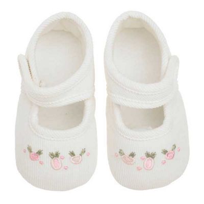 Babys cream cord shoes