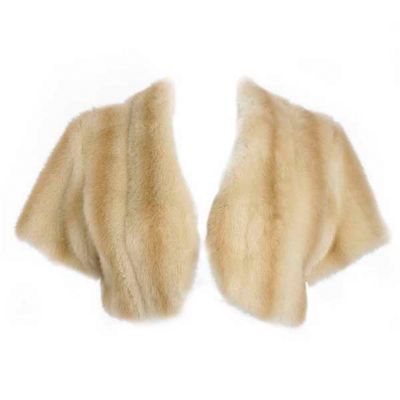 Natural faux fur shrug