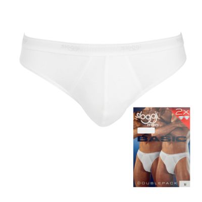 Pack of two white slips