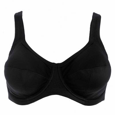 Goddess Black comfort zone bra