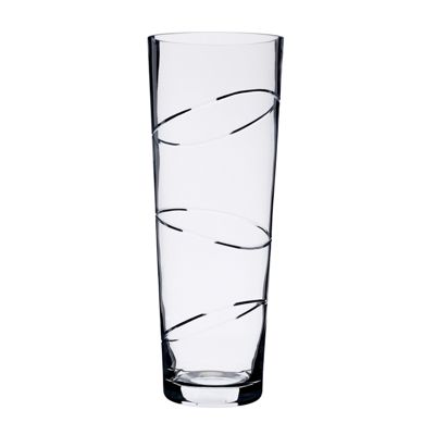 Circle etched tall vase                                                                                                         