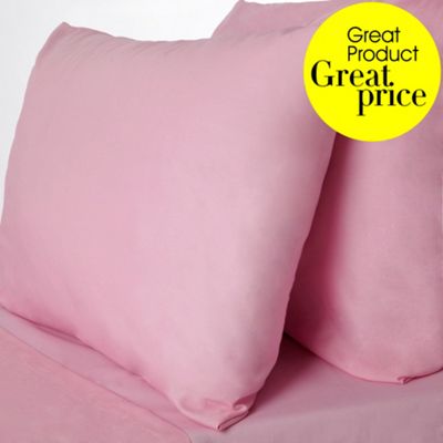 Pink polycotton bed sheets