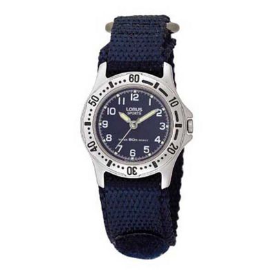 kid's digital 35mm double layer fabric strap watch