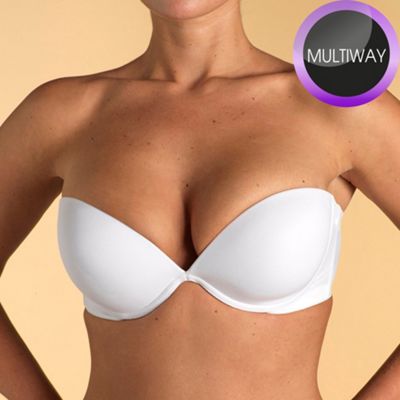 White 'Miracle Solutions' multiway plunge bra