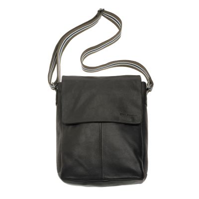 Brown leather utility bag