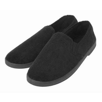 Black carpet slippers