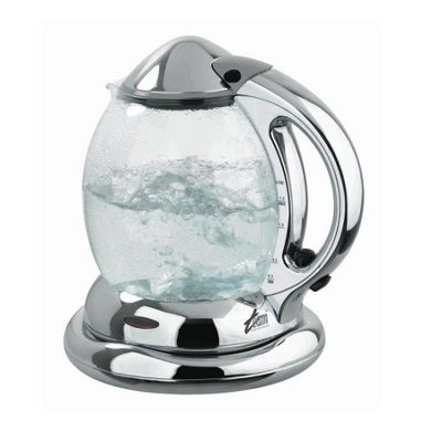 Chrome glass kettle 4934