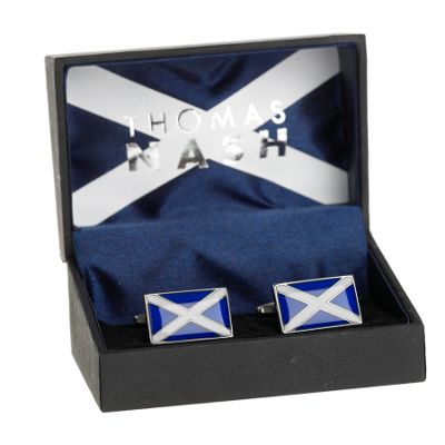 Thomas Nash Blue St Andrews cufflinks