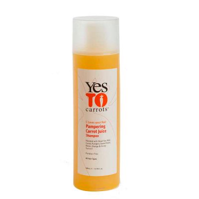 Pampering carrot juice shampoo