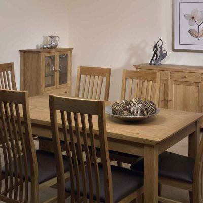 Calgary extending dining table and 6 chairs