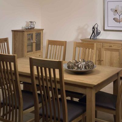 Debenhams Calgary extending dining table and 6 chairs