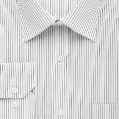 Grey Shadow Pinstripe Extra Long Sleeve  and  Body Cotton Shirt