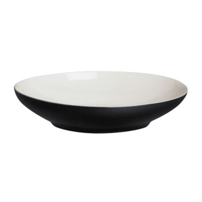 Cream slate pasta bowl