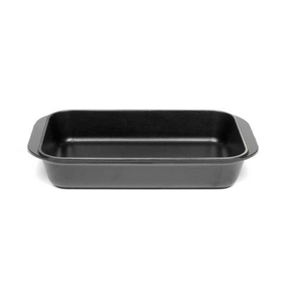 Satin black rectangular roaster