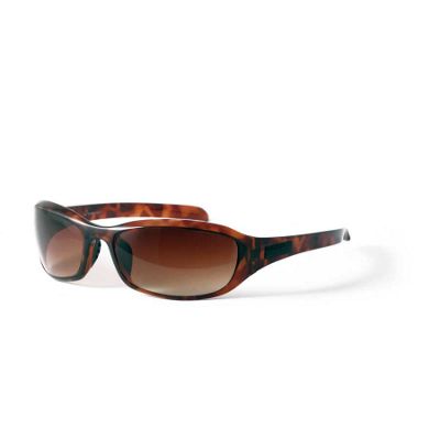 Tortoiseshell wrap sunglasses