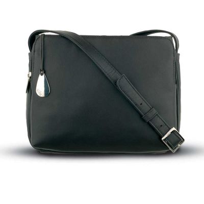 Tula Black 'Office' medium shoulder bag