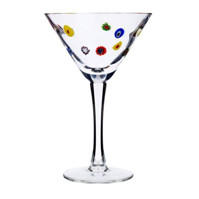 Millefiori cocktail glass