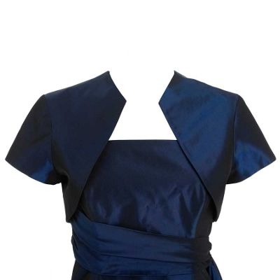 Debut Midnight blue taffeta bolero