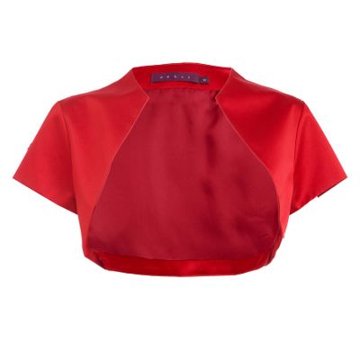 Red tafeta bolero