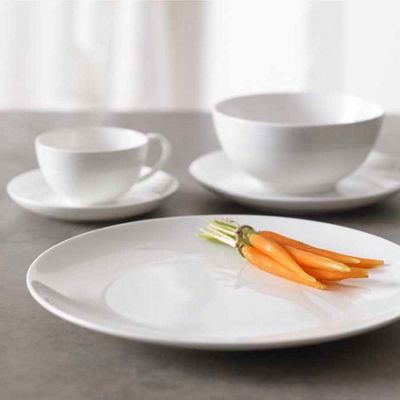 White coupe 20 piece dinner set