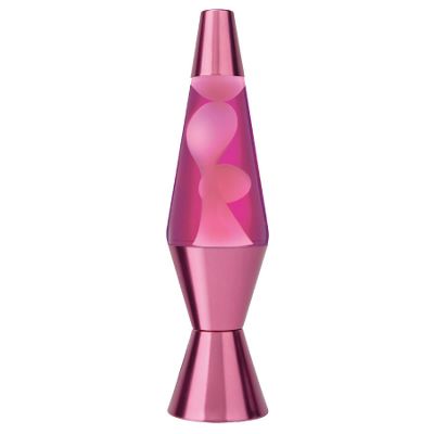 Pink chrome lava lamp