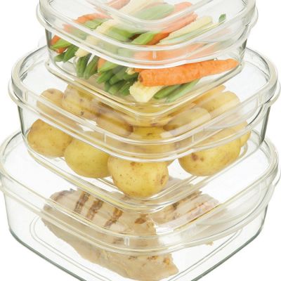 White microwave casserole set