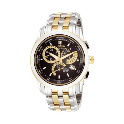 Citizen Mens round dial with two tone bracelet