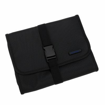 Black fold out washbag