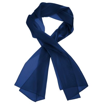 Midnight blue organza stole