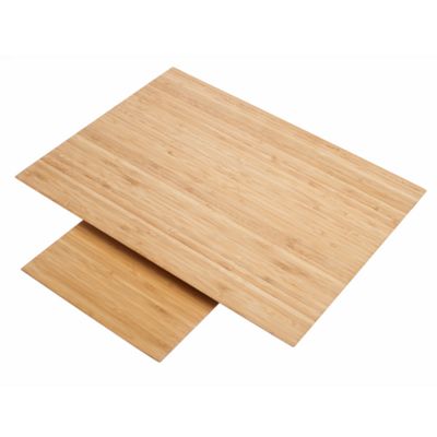 This is a dark brown bamboo chopping board from Le Vrai Gourmet.