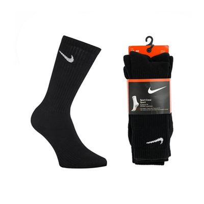 Nike Sport Socks on Sport   Sports Socks Pack Of Three Black Sport Socks
