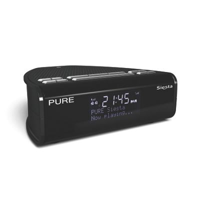 Black DAB &39Siesta&39 digital clock radio