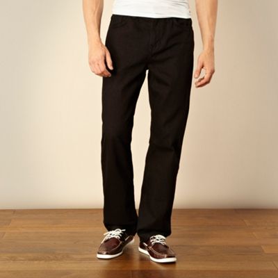 Black Fairtrade cotton regular fit jeans
