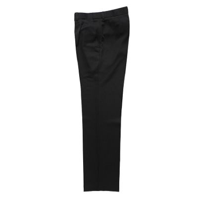 Black Herringbone Formal Golf Pleat Front Trousers