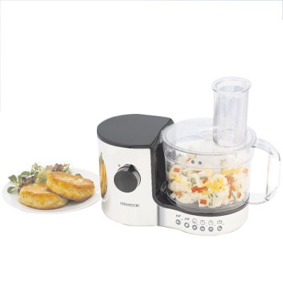 Silver compact food processor