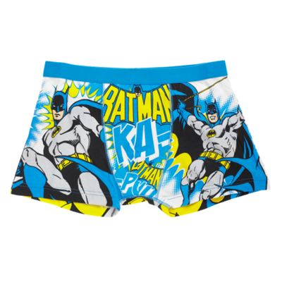 Blue Comic Print Boxer Shorts