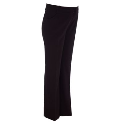 Maternity black boot cut trousers