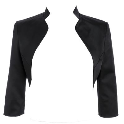 Debut Black stand up collar bolero
