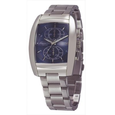 Mens blue multidial stainless steel