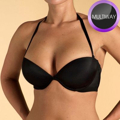 Black 'Miracle Solutions' multiway plunge bra