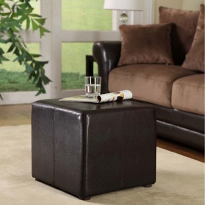 Chocolate bonded leather cube