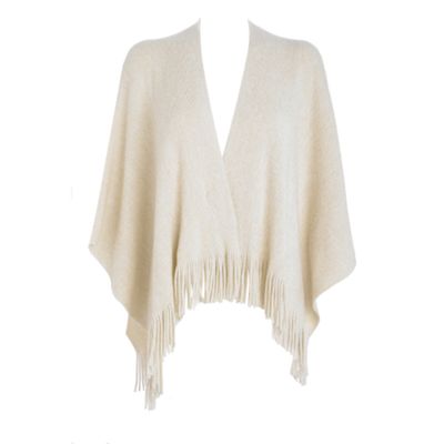 Ivory super soft lurex wrap